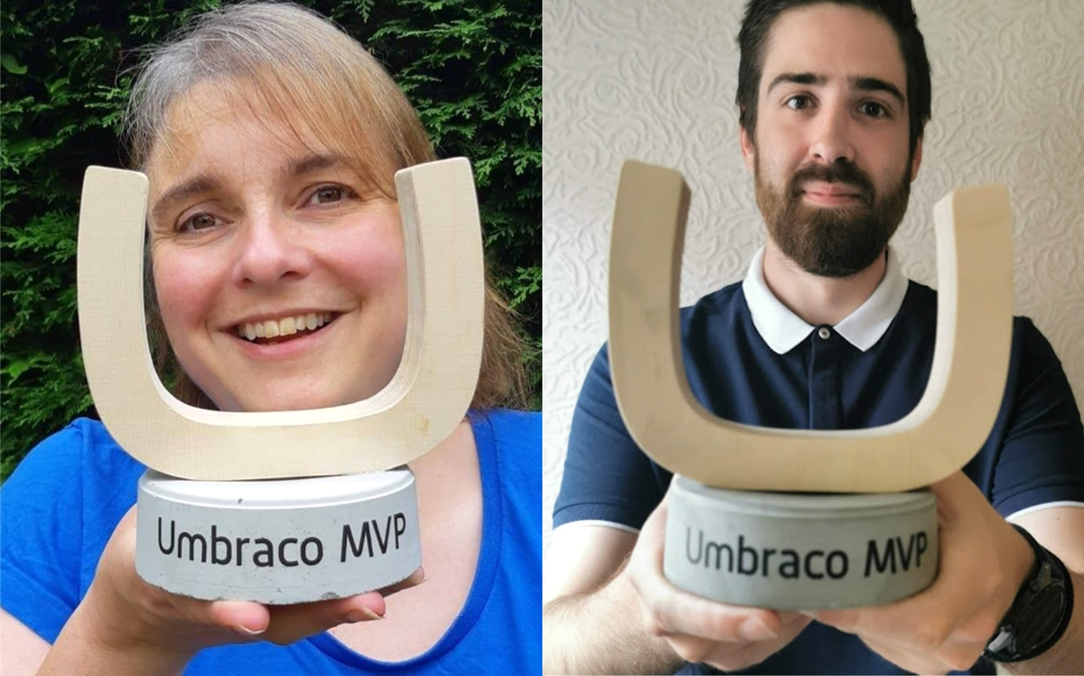 Rachel and Danny, Umbraco MVPs from our DevOps Team