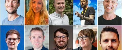 Headshots of the Umbraco Community Sustainability Team 2023